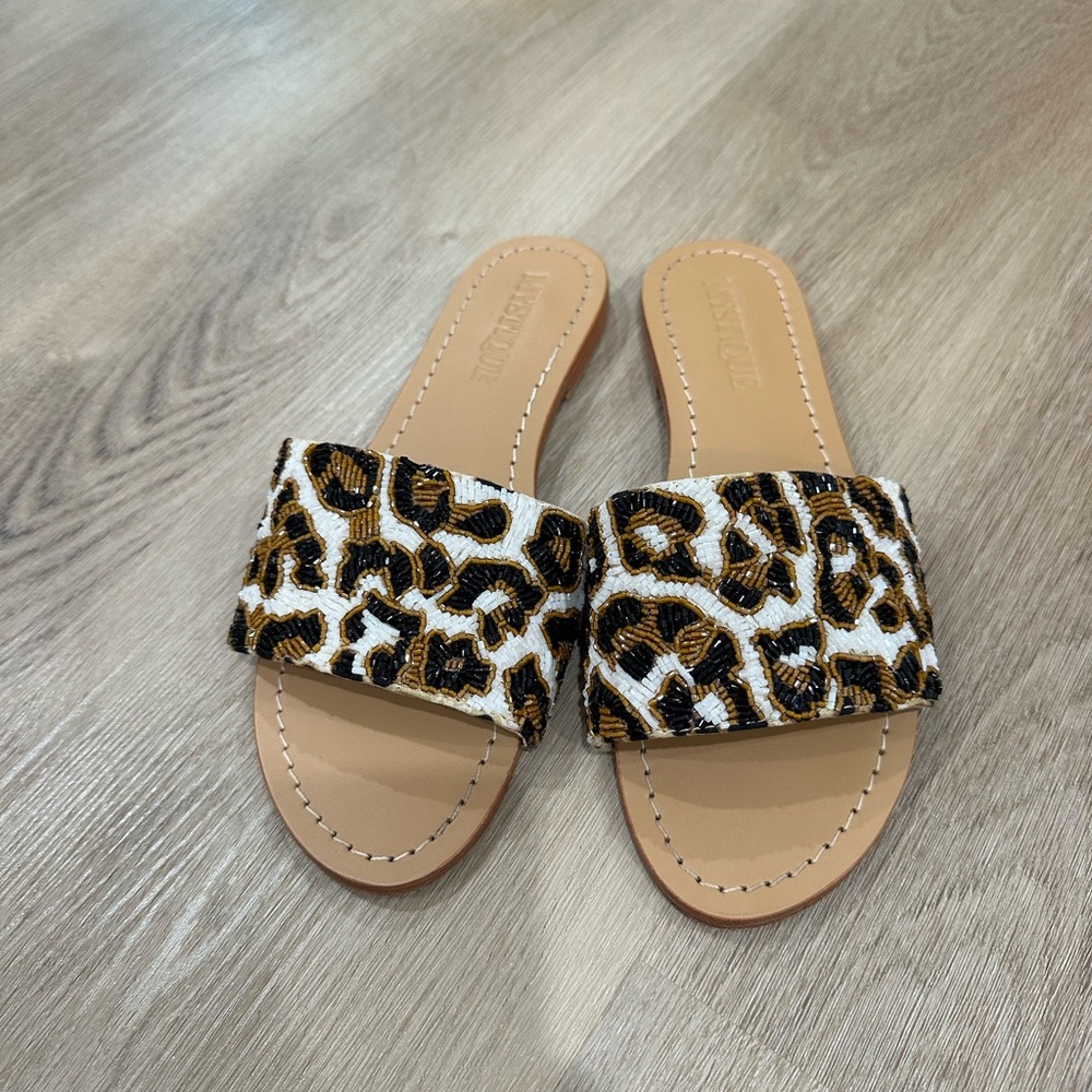 Mystique beaded sandal size 9